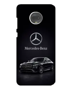 Чехол для Motorola MOTO G7 с картинкой «Mercedes — решетка радиатора»