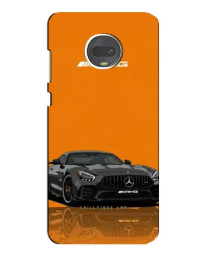 Чехол для Motorola MOTO G7 с картинкой «Оранжевый Mercedes AMG»