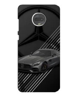 Чехол для Motorola MOTO G7 с картинкой «Mercedes AMG — графика»