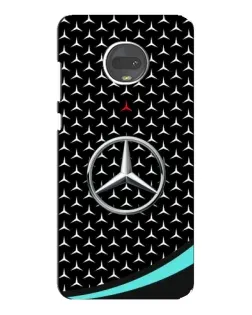 Чехол для Motorola MOTO G7 с картинкой «Mercedes — бирюзовый акцент»