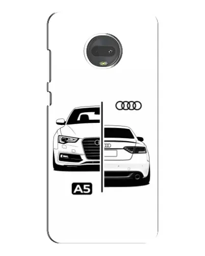 Чехол для Motorola MOTO G7 с картинкой «Audi — контрастный дизайн»