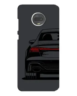 Чехол для Motorola MOTO G7 с картинкой «Задняя часть Audi — арт»