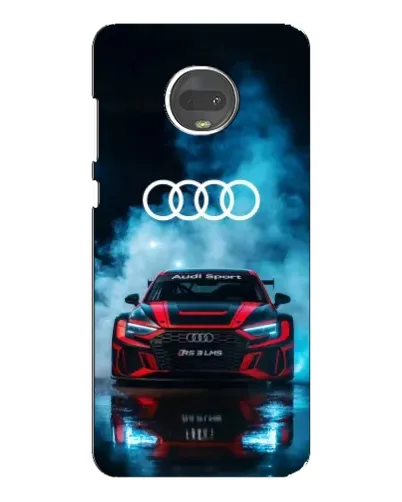 Чехол для Motorola MOTO G7 с картинкой «Audi Sport — неон»