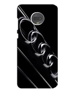 Чехол для Motorola MOTO G7 с картинкой «Audi — абстрактные кольца»