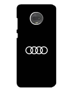 Чехол для Motorola MOTO G7 с картинкой «Audi White Logo»