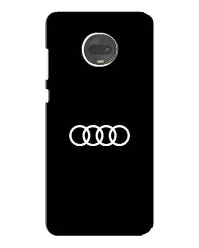 Чехол для Motorola MOTO G7 с картинкой «Audi White Logo»