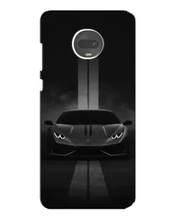 Чехол для Motorola MOTO G7 с картинкой «Lamborghini симметрия дорог»
