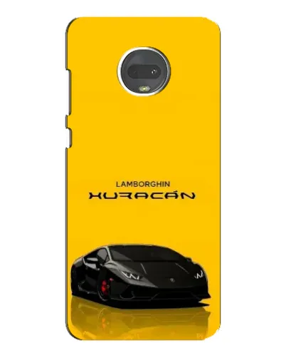 Чехол для Motorola MOTO G7 с картинкой «Lamborghini Huracan черный»