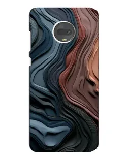 Чехол для Motorola MOTO G7 с картинкой «Цветные волны каньона»