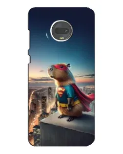 Чехол для Motorola MOTO G7 с картинкой «Капи-мен супергерой»