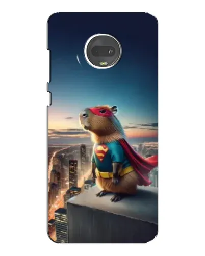 Чехол для Motorola MOTO G7 с картинкой «Капи-мен супергерой»