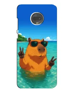 Чехол для Motorola MOTO G7 с картинкой «Морская капибара»