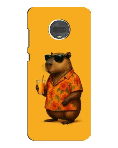 Чехол для Motorola MOTO G7 с картинкой «Капибара на отдыхе»