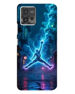 Чехол для Motorola MOTO G72 с картинкой «Jordan Gold Jumpman»