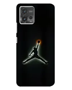 Чехол для Motorola MOTO G72 с картинкой «Jordan Gradient Logo»