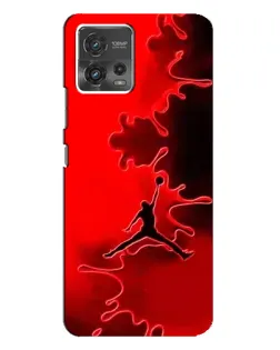 Чехол для Motorola MOTO G72 с картинкой «Jordan Red Smoke»