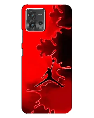 Чехол для Motorola MOTO G72 с картинкой «Jordan Red Smoke» Чехол для Motorola MOTO G72 с картинкой «Jordan Red Smoke»