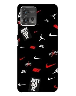 Чехол для Motorola MOTO G72 с картинкой «Nike Mix Pattern»