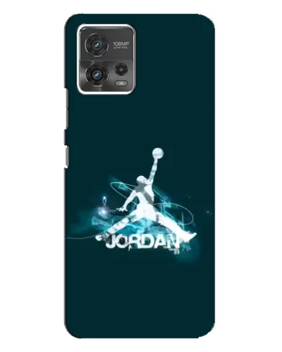 Чехол для Motorola MOTO G72 с картинкой «Jordan Blue Fire» Чехол для Motorola MOTO G72 с картинкой «Jordan Blue Fire»
