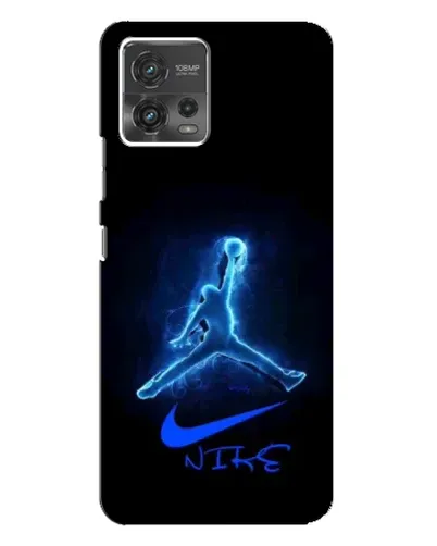 Чехол для Motorola MOTO G72 с картинкой «Jordan Neon Blue» Чехол для Motorola MOTO G72 с картинкой «Jordan Neon Blue»
