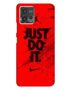 Чехол для Motorola MOTO G72 с картинкой «Nike Just Do It»