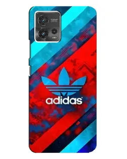 Чехол для Motorola MOTO G72 с картинкой «Абстракция Adidas»