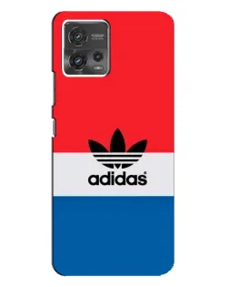 Чехол для Motorola MOTO G72 с картинкой «Ретро блоки Adidas»