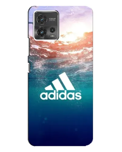Чехол для Motorola MOTO G72 с картинкой «Океанская глубина адидас» Чехол для Motorola MOTO G72 с картинкой «Океанская глубина адидас»