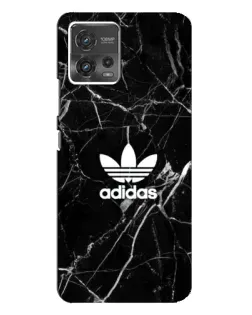 Чехол для Motorola MOTO G72 с картинкой «Белый мрамор Adidas»