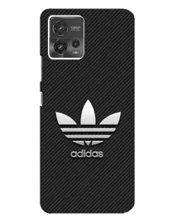 Чехол для Motorola MOTO G72 с картинкой «Adidas Карбоновая текстура»