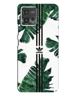 Чехол для Motorola MOTO G72 с картинкой «Пальмовые листья адидас»