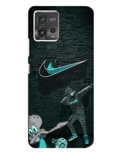 Чехол для Motorola MOTO G72 с картинкой «Спортивный арт Nike»