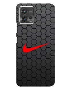 Чехол для Motorola MOTO G72 с картинкой «Nike — карбоновая сетка»