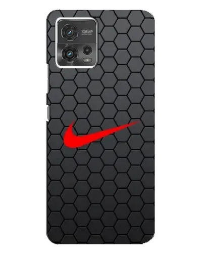 Чехол для Motorola MOTO G72 с картинкой «Nike — карбоновая сетка»