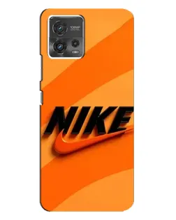 Чехол для Motorola MOTO G72 с картинкой «Оранжевый драйв Nike»