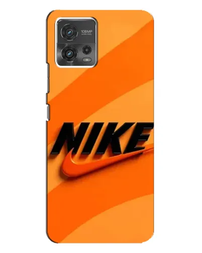 Чехол для Motorola MOTO G72 с картинкой «Оранжевый драйв Nike»