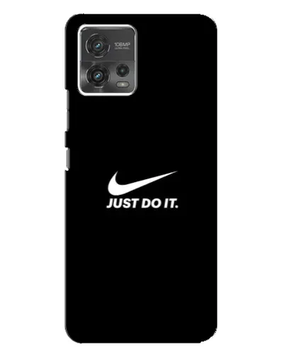 Чехол для Motorola MOTO G72 с картинкой «Минимализм от Nike»