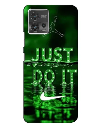 Чехол для Motorola MOTO G72 с картинкой «Зеленый неоновый Nike»