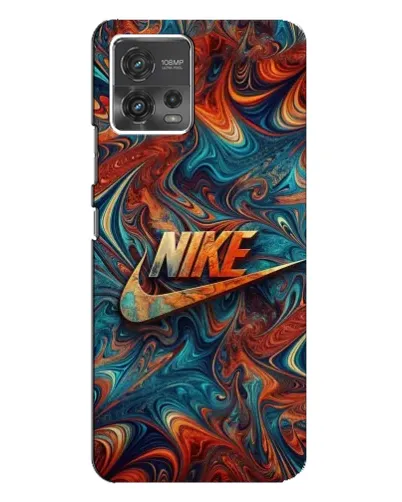 Чехол для Motorola MOTO G72 с картинкой «Nike в абстракции»