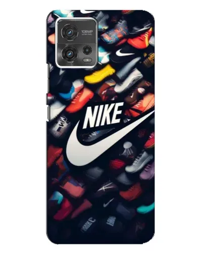Чехол для Motorola MOTO G72 с картинкой «Коллекция кроссовок Nike»
