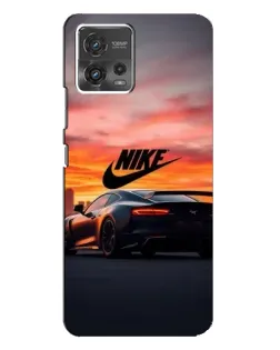 Чехол для Motorola MOTO G72 с картинкой «Nike и суперкар»