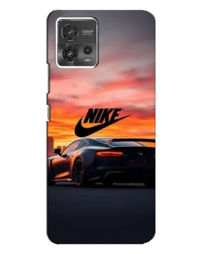 Чехол для Motorola MOTO G72 с картинкой «Nike и суперкар»