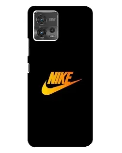 Чехол для Motorola MOTO G72 с картинкой «Золотой логотип Nike»