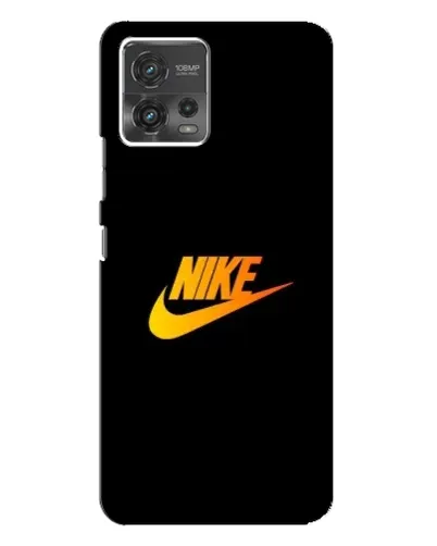 Чехол для Motorola MOTO G72 с картинкой «Золотой логотип Nike»