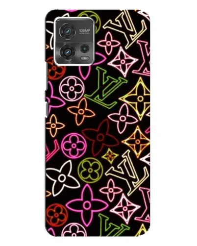 Чехол для Motorola MOTO G72 с картинкой «Неоновый микс Nike»