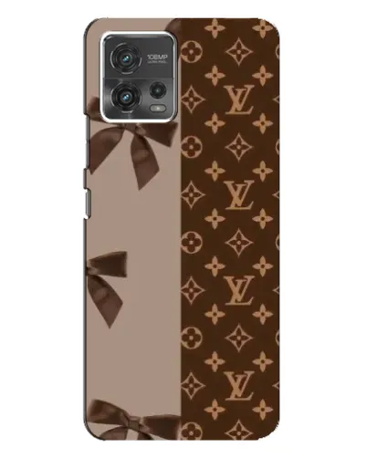 Чехол для Motorola MOTO G72 с картинкой «Louis Vuitton — банты»