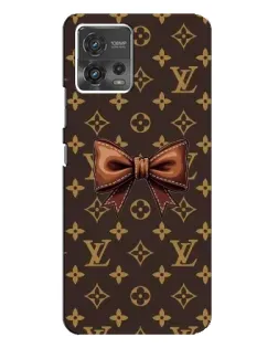 Чехол для Motorola MOTO G72 с картинкой «LV с бантом»