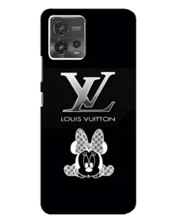 Чехол для Motorola MOTO G72 с картинкой «LV и Минни Маус»