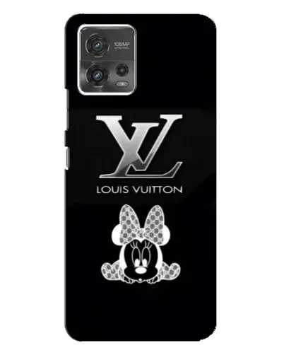 Чехол для Motorola MOTO G72 с картинкой «LV и Минни Маус»