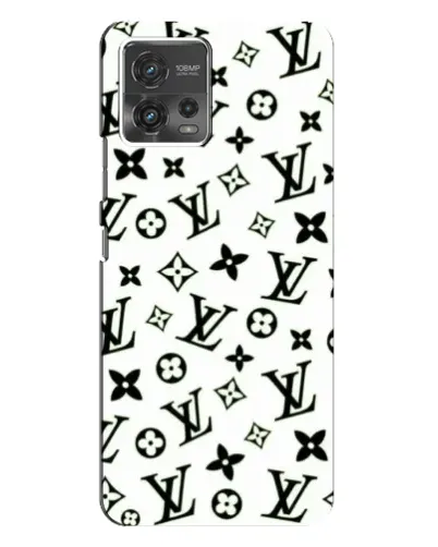 Чехол для Motorola MOTO G72 с картинкой «Монохромный хаос LV»
